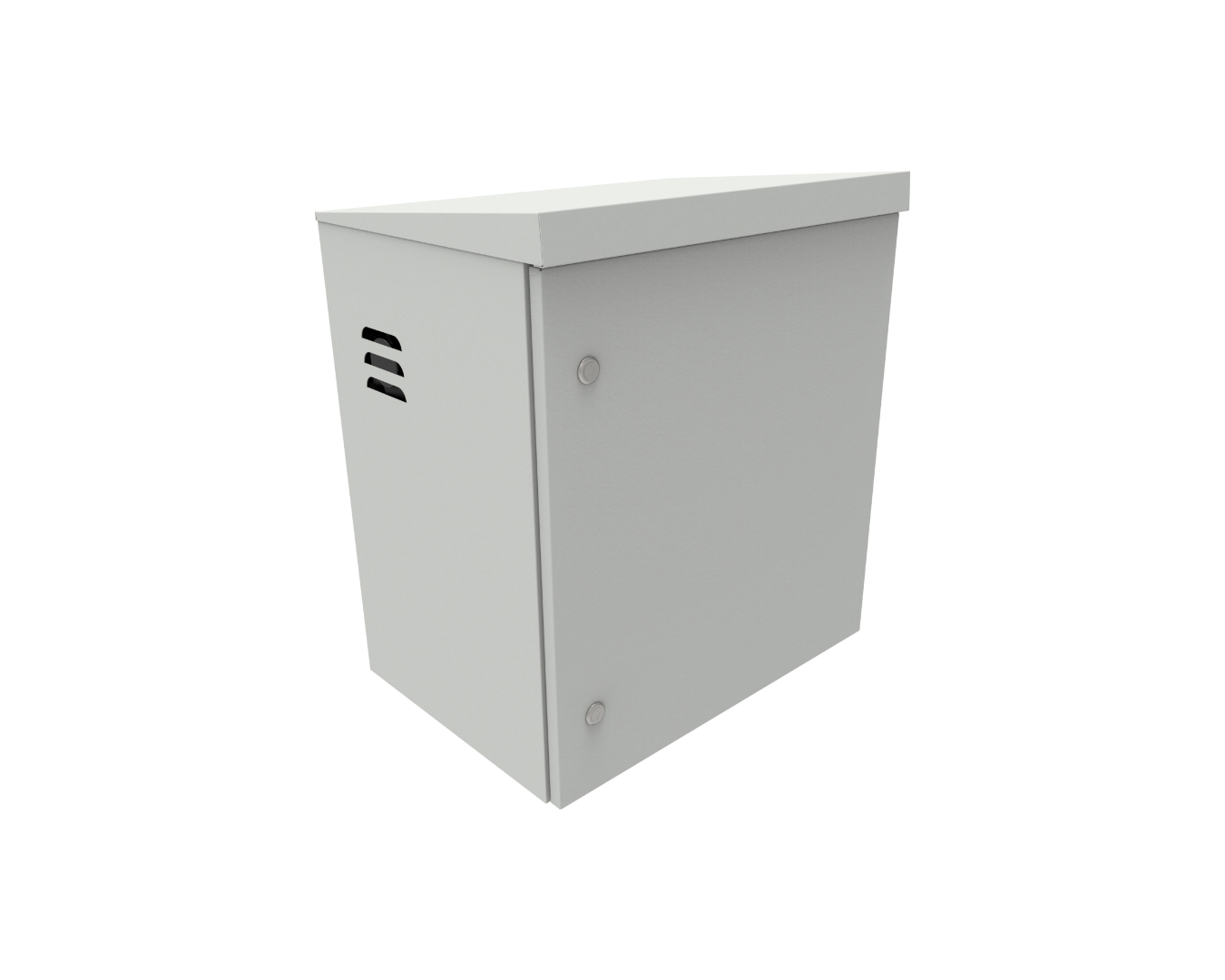 Outdoor cabinets - ventilated mast cabinet: SZM-590/450/430-P-19"-6U-S-R7035